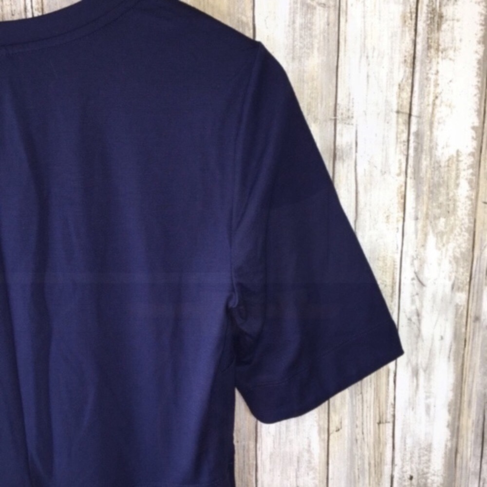 Anthropologie Maeve Navy Tie Dress - Picture 6 of 8